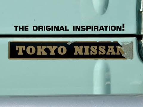 TOKYO NISSAN gold + black bumper sticker