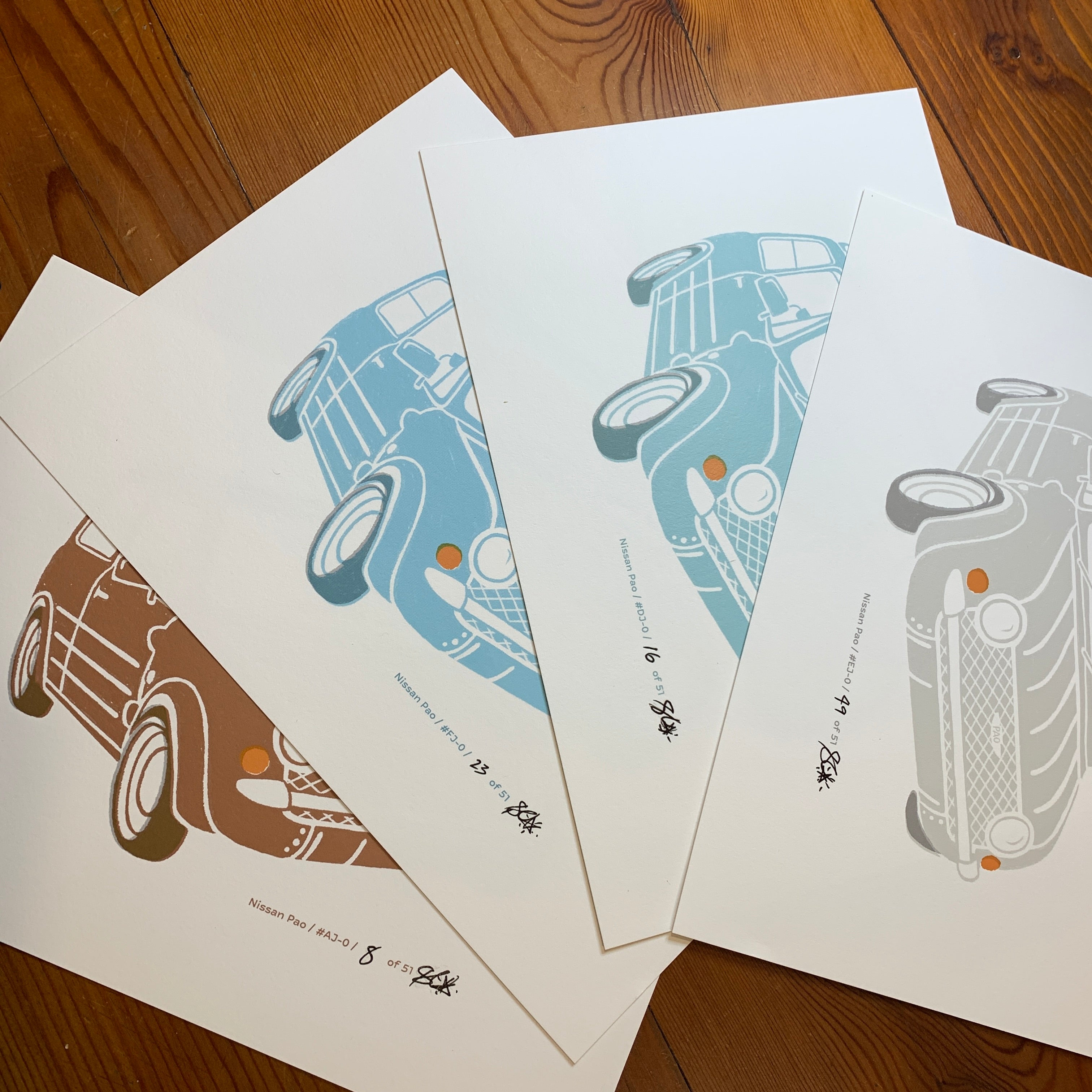 Inkymole's limited edition, signed and numbered Pao Prints