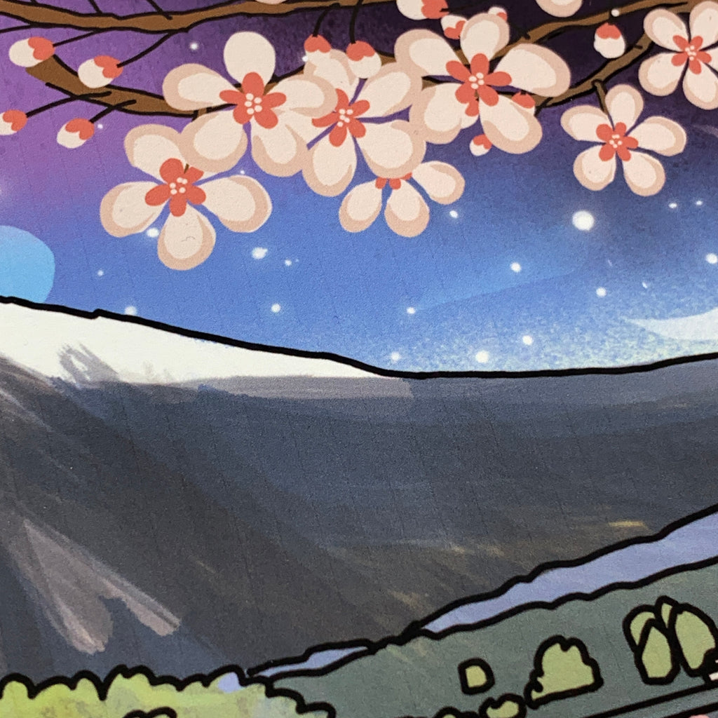 Inkymole's ‘Party at Fuji-san’ art print