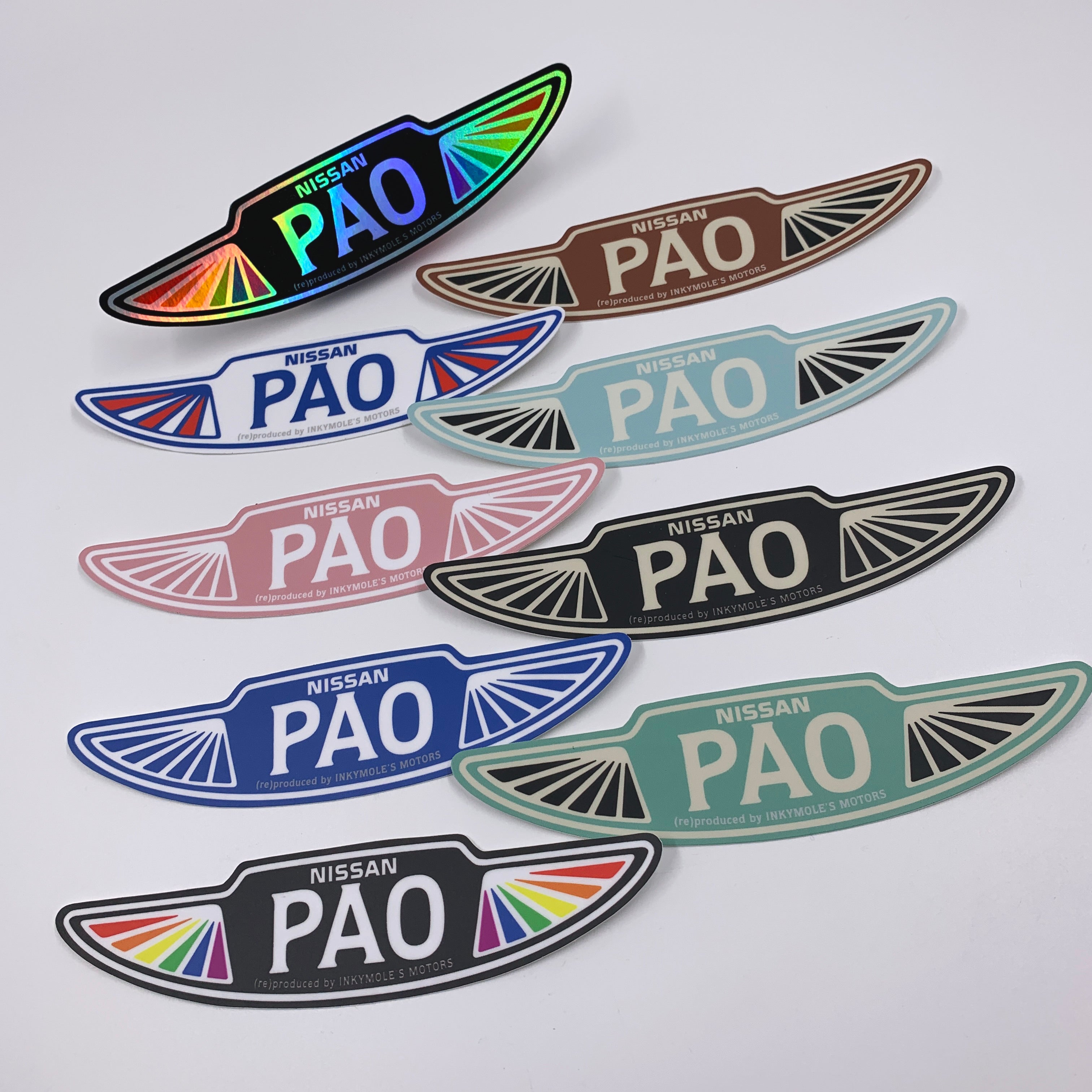 New Pao wings stickers - 9 different colours!