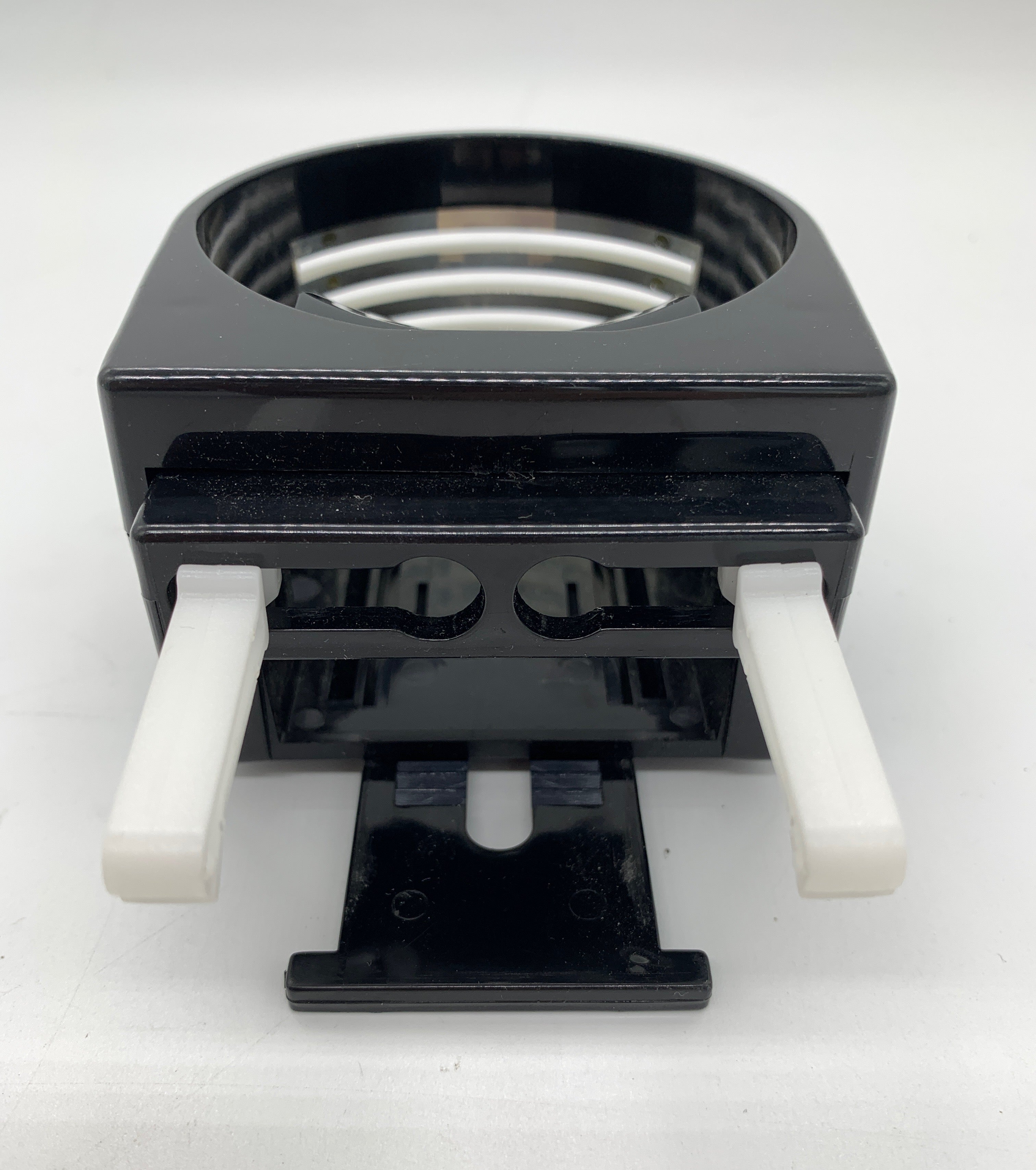 Used JDM chrome effect cup holder, mounts onto vents.