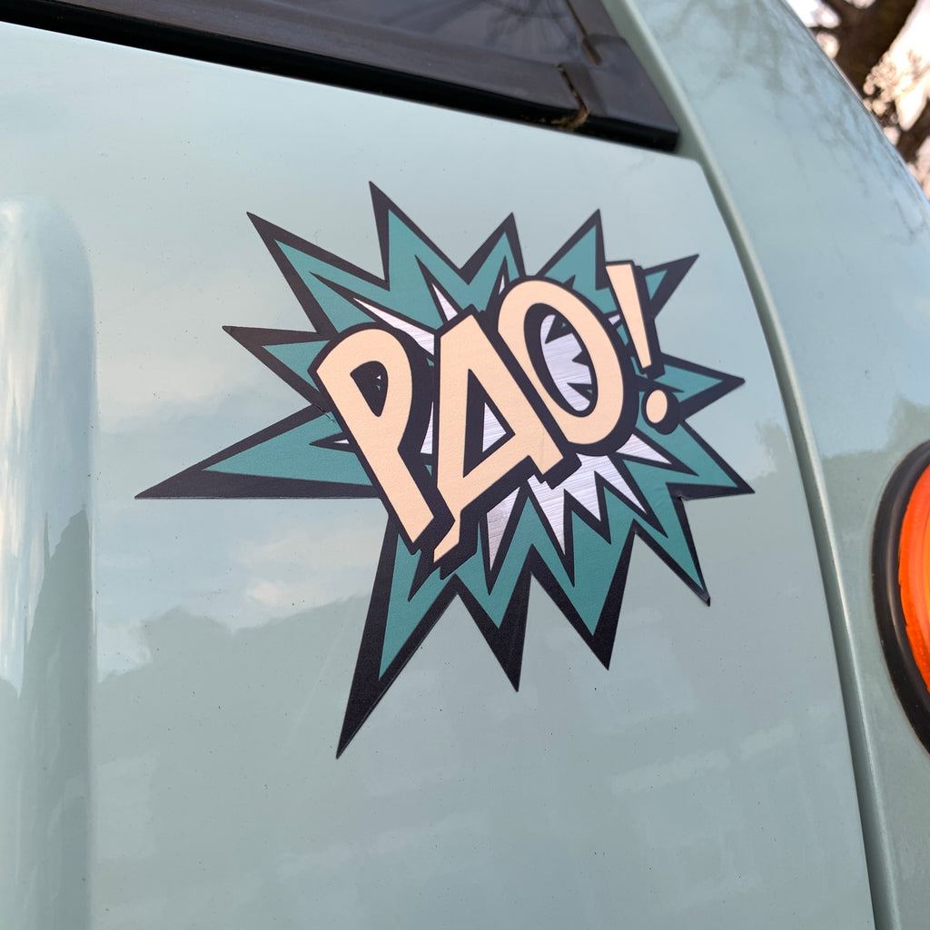 PAO! stickers designed by Inkymole - 2 colour ways