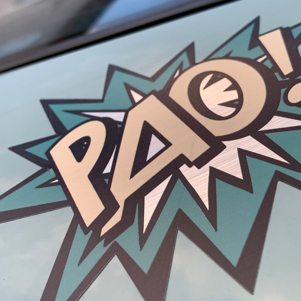 PAO! stickers designed by Inkymole - 2 colour ways