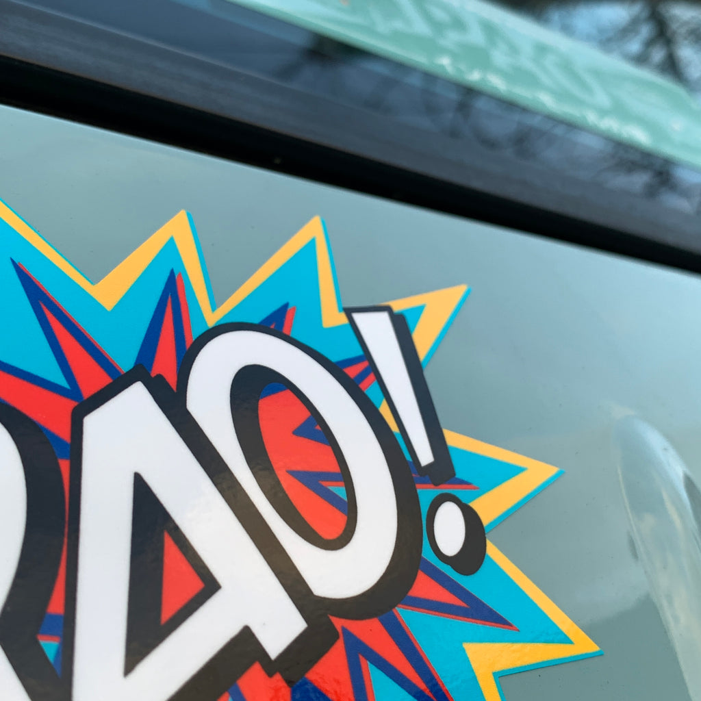PAO! stickers designed by Inkymole - 2 colour ways