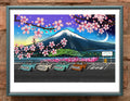 Inkymole's ‘Party at Fuji-san’ art print