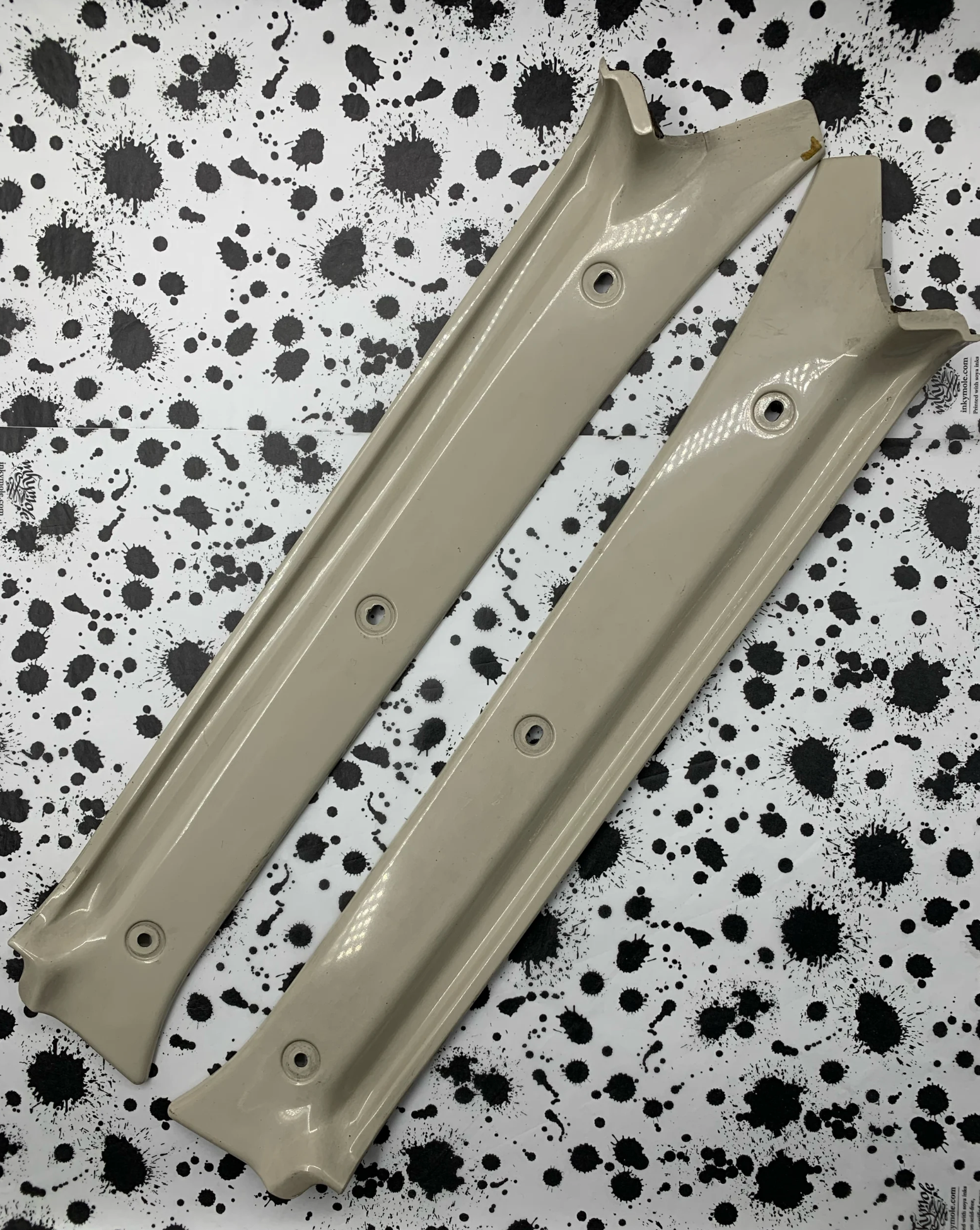 Pao front pillar cover Aqua Grey or Ivory, used