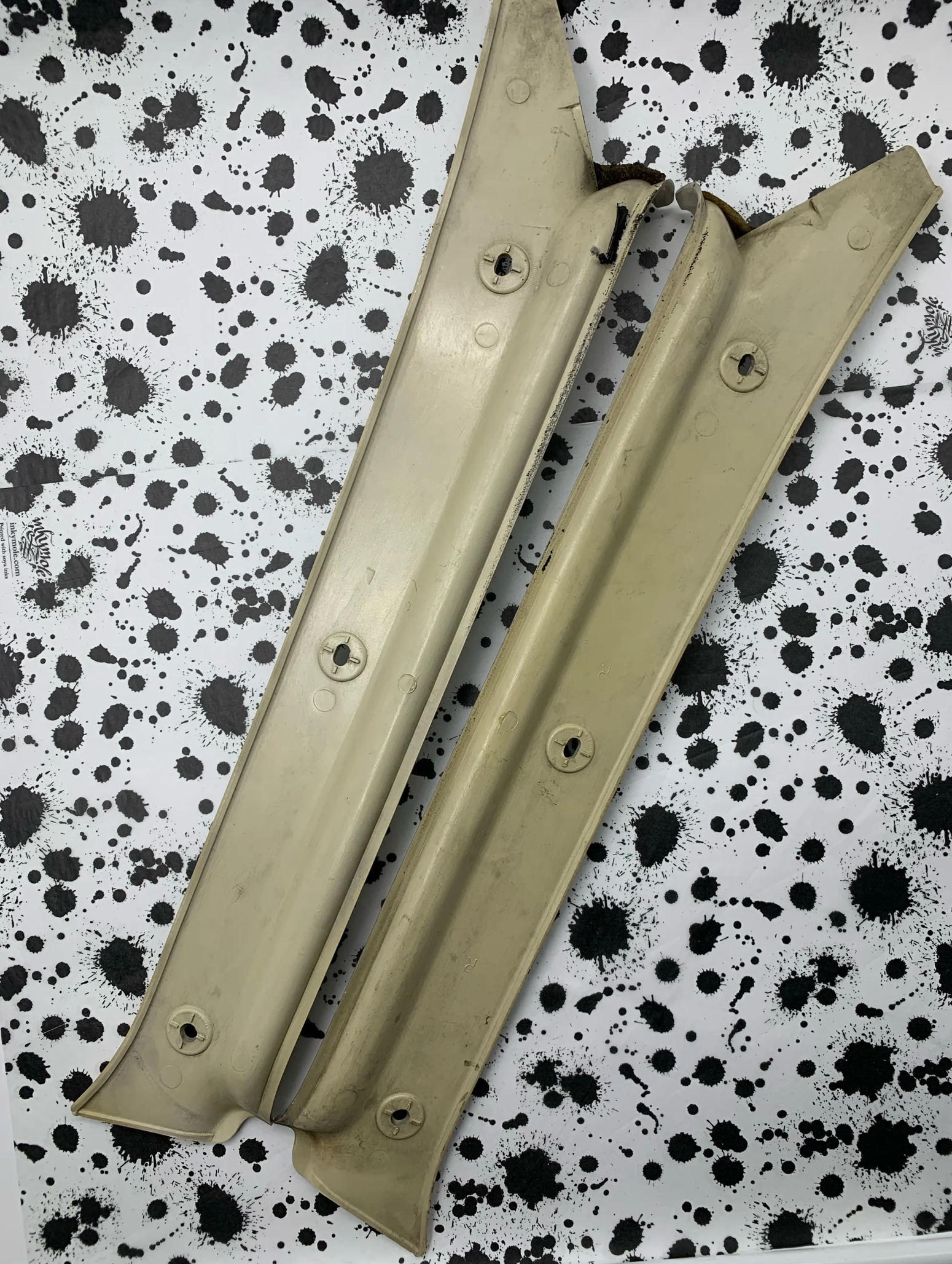 Pao front pillar cover Aqua Grey or Ivory, used