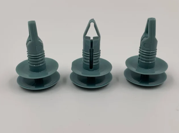 New Pao A-pillar fixings in (blue) 'Aqua Grey'