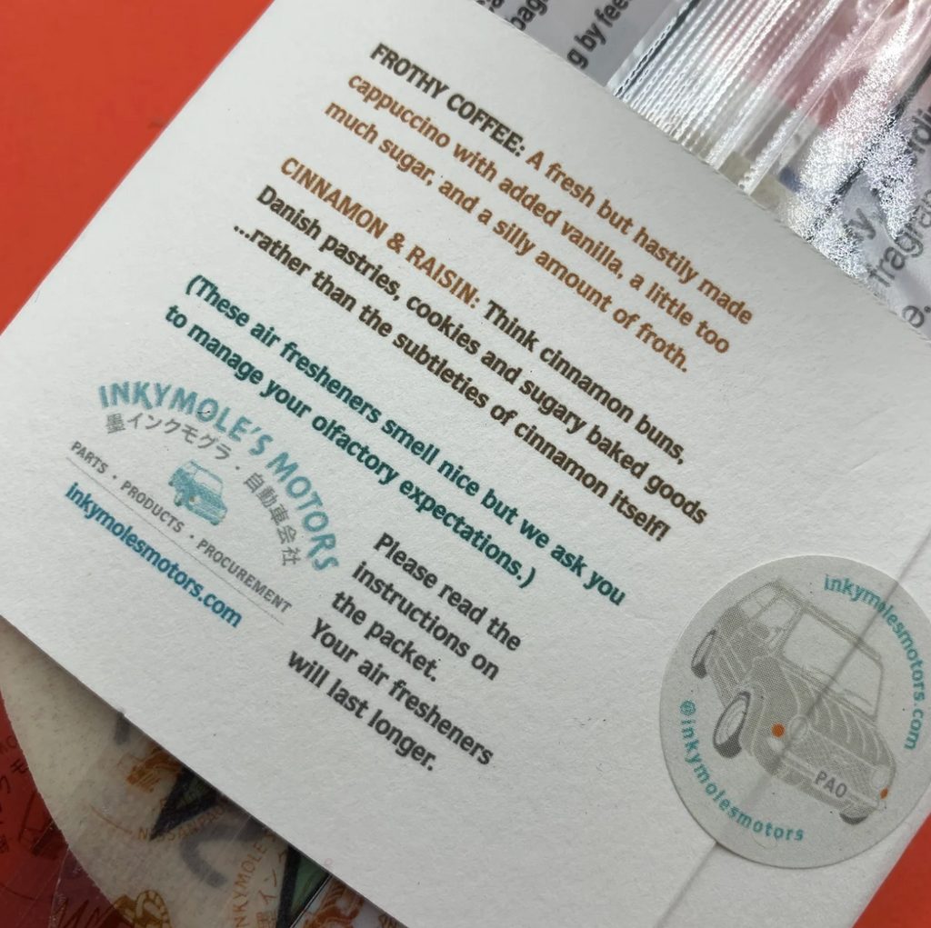 'PAO!' Air Fresheners for 2024, designed by Inkymole.