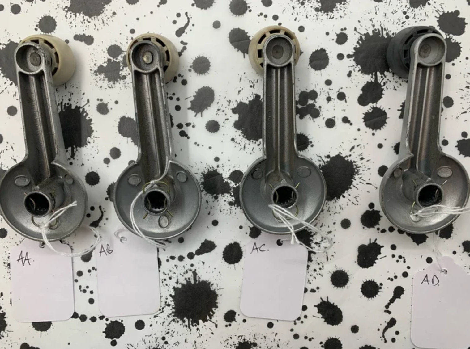 Nissan Pao window winder, ivory and black, used