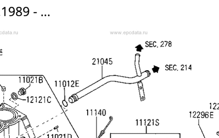 New Nissan coolant pipe seal for Pao, Be-1, Figaro and K10 Micra/March