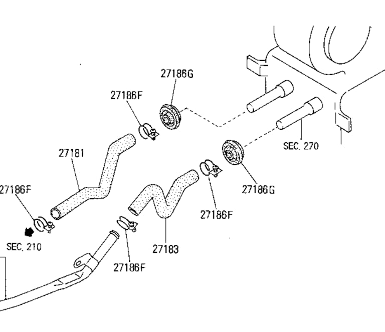New silicone heater hoses for Pao, Figaro, Be-1 and K10 Micra/March