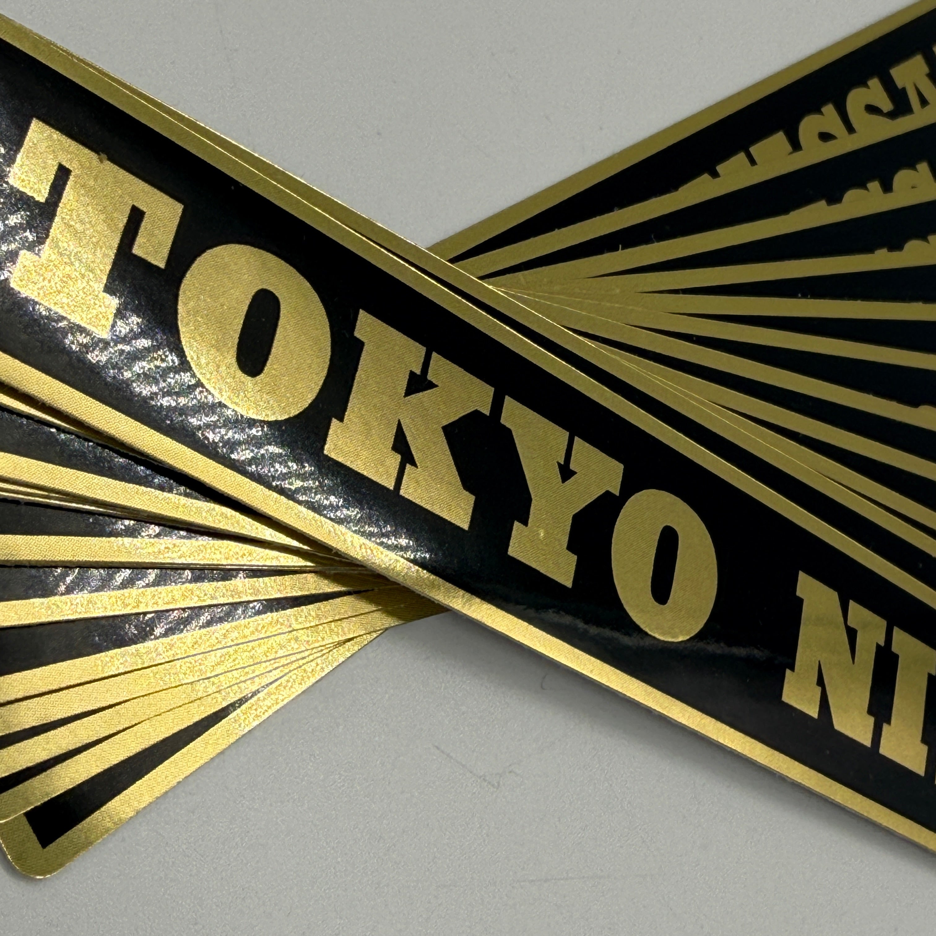 TOKYO NISSAN gold + black bumper sticker